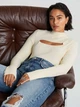 В'язаний джемпер "Kim" ginatricot 87368 XL (96702XL) Бежевий - зображення 1