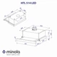 Витяжка телескопічна Minola HTL 514 WH LED - зображення 10