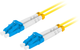 Patchcord optyczny Lanberg SM SC/UPC - SC/UPC Duplex G657a1 3 mm 2 m Yellow (FO-SUSU-SD11-0020-YE) - obraz 1