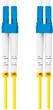 Patchcord optyczny Lanberg SM LC/UPC - LC/UPC Duplex G657a1 3 mm 3 m Yellow (FO-LULU-SD11-0030-YE) - obraz 1