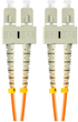 Patchcord optyczny Lanberg MM SC/UPC - SC/UPC Duplex om2 3 mm 5 m Orange (FO-SUSU-MD21-0050-OG) - obraz 1