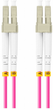 Patchcord optyczny Lanberg MM LC/UPC - LC/UPC Duplex om4 3 mm 2 m Violet (FO-LULU-MD41-0020-VT) - obraz 1