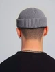 Шапка бини(докер) Серая OneSize унисекс укороченная с подворотом - изображение 5
