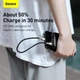 Кабель Baseus Type-C - Lightning PD 20W короткий 25см Cafule Metal Data Black CATLJK-01 (CATLJK-01) - изображение 3