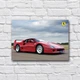 Деревянный постер «Ferrari F40» 210х297 мм - изображение 1