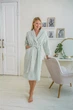 Халат женский вафельный COSY 303 2XL с шалевым воротником мятный - изображение 1