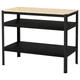 Робочий стіл IKEA BROR, чорний, соснова фанера, 110х55 см, 303.332.86 - изображение 2