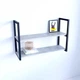 Полка навесная настенная Metal & Wood Р-700-2 в стиле Лофт - изображение 8