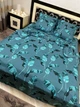 Комплект постельного белья Soft двуспальный 180х220 см зеленый Листья - изображение 1