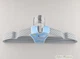 Набор 10 шт плечики вешалки Qinsu Hanger TL40 40 см металлические в силиконовом покрытии серебристого цвета - изображение 3