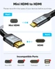 Кабель Highwings miniHDMI to HDMI 2.0 4K@60Hz Bi-Directional 4.5м сірий - зображення 2