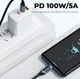 Кабель зарядний Toocki Type-C Power Delivery Fast Charge PD, QC3.0 100W з дисплеєм швидка зарядка 2 метри Black - зображення 5