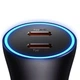 Автомобильное зарядное устройство Baseus Golden Contactor Pro Dual Fast Car Charger 40W Dark Gray (CGJP000013) - изображение 2