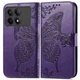 Чохол-книжка з малюнком UniCase Butterfly Pattern для Xiaomi Poco X6 Pro - Dark Purple - зображення 1
