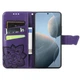 Чохол-книжка з малюнком UniCase Butterfly Pattern для Xiaomi Poco X6 Pro - Dark Purple - зображення 2