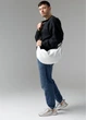 Чоловіча сумка Sambag HOBO BAG-GLOVE Біла 30 х 13 х 8 см (53400008m) - зображення 9