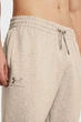 Чоловічі бежеві спортивні штани UA Essential Fleece Jogger Under Armour LG 1373882-203 - изображение 3