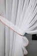 Кухонный комплект VR-Textil № 062к шторка с ламбрекеном белый с пудровым 200х170 см (59-876) - изображение 3
