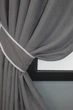 Комплект коротких штор VR-Textil Мікровелюр SPARTA № 842ш Сірий 130х170 см 2 шт (35-0022) - зображення 3
