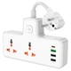 Удлинитель HOCO Reise 2-position expansion socket AC12A |3USB/Type-C, PD/QC, 30W/10A| белый - изображение 2