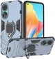 Чехол Iron Ring для OPPO A78 противоударный бампер с подставкой Navy-Blue - изображение 1