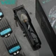 Мощная профессиональная аккумуляторная машинка для стрижки волос VGR V-653 с 4 сменными насадками 3-12 мм - изображение 5