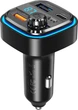 Автомобильный FM Модулятор XO BCC08 15.3W порты 2 USB + TypeC Black (35088) - изображение 1