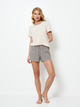 Домашній костюм (футболка + шорти) Aruelle Jade pajama short M Сірий (5905616148021) - зображення 3
