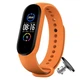 Силиконовый ремешок MRK для фитнес браслета Xiaomi Mi Band 6/5 абрикосовый (35) с металлической кнопкой (mrk2514) - изображение 1