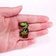 Брошь-значок BROCHE бижутерия Растения Венерина мухоловка зелёная BRGV114062 - изображение 4