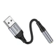 Аудіо Перехідник Hoco LS36 USB type-A to 3.5mm female Black - зображення 4