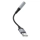 Аудіо Перехідник Hoco LS36 USB type-A to 3.5mm female Black - зображення 6