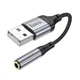 Аудіо Перехідник Hoco LS36 USB type-A to 3.5mm female Black - зображення 7