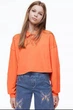 Світшот укорочений для дівчинки H&M 1126691-009 146-152 см (10-12 years) помаранч - зображення 2
