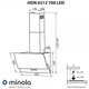 Витяжка кухонна Minola HDN 9412 BL 850 LED - зображення 9