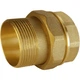 Сгон американка прямая латунная 1 1/4″ВР х 1 1/4″НР штампованная с резиновой прокладкой Б0841А VA - изображение 1