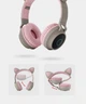 Дитячі Bluetooth навушники з вушками котика Hoco W27 (Сіро-рожеві) - изображение 5