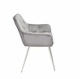 Кресло мягкое модерн на белых ножках Onder Mebli CHIC Б-Т СЕРЫЙ PH - 613 WT - изображение 2