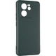 Чехол Fiji Full Soft Premium для Xiaomi 13T / 13T Pro противоударный бампер с микрофиброй Dark Green - изображение 1