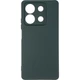 Чехол Fiji Full Soft Premium для Xiaomi Redmi Note 13 5G противоударный бампер с микрофиброй Dark Green - изображение 2