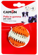 Zabawki do gryzienia dla psów Camon Dental fun piłka z pierścieniem 6 cm (8019808180618) - obraz 1