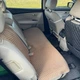 Накидка задня для авто з алькантари Lux Темно-бежеві плоскі стільники з темно-бежевим рядком - зображення 2
