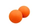 Масажний м'ячик Amber арахіс Duoball 12x6 см помаранчевий - зображення 1