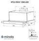 Вытяжка телескопическая Minola HTLS 9935 BL 1300 LED - изображение 15