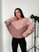 Тонкий женский свитер пудрового цвета 31604 One Size - изображение 1