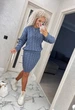 Fashions • В'язаний костюм Злата Fashions 42-52 джинс (314-нс) - зображення 6