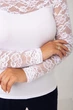 Fashions • Женская базовая кофта "Изабелла" Fashions 3XL белый (7428-ни) - изображение 4