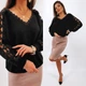Fashions • Кофта женская Joyce Fashions 54-58 черный (#377-ел) - изображение 4
