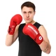 Перчатки для бокса боксерские перчатки Hard Touch Gloves 4436 Red-White 14 унций - изображение 7