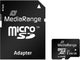 Karta pamięci MediaRange microSDXC 256GB Class 10 + SD adapter MR946 (4260664872665) - obraz 1